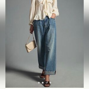 Anthropologie PILCRO pleated jeans size 31